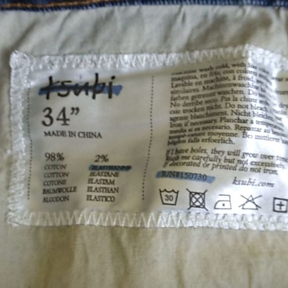 KSubi Chitch Pure Dynamite Jeans. NWOT - Picture 7 of 12